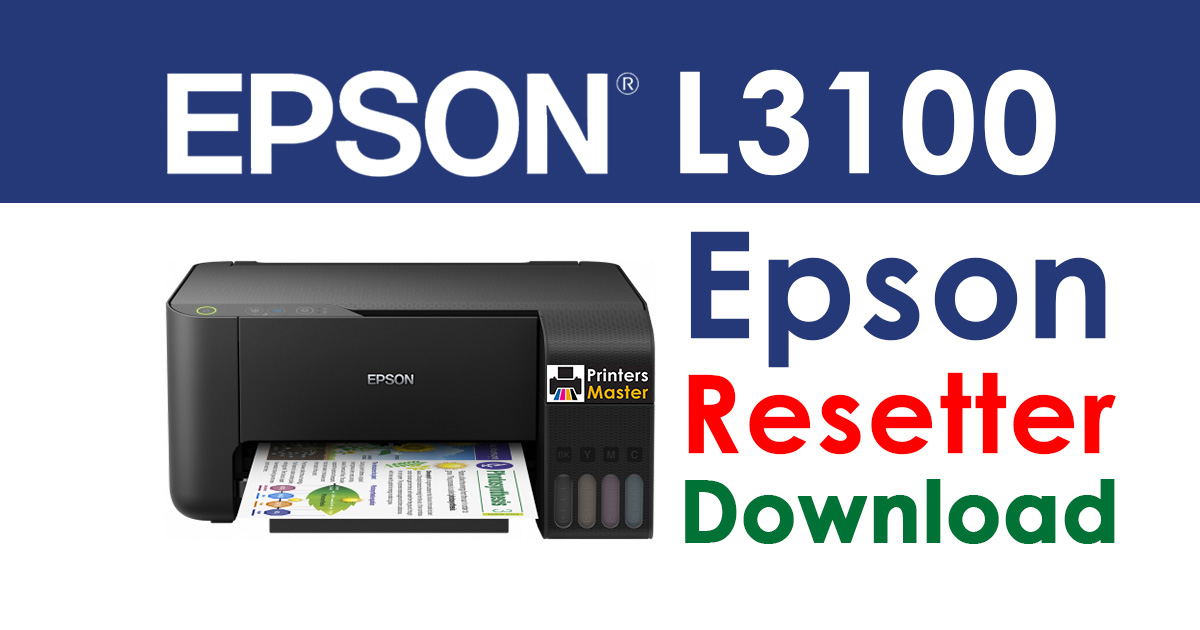 Epson L3100 Resetter Adjustment Program Free Download