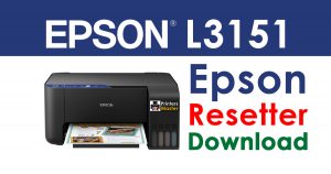 Epson L3151 Resetter Adjustment Program Free Download