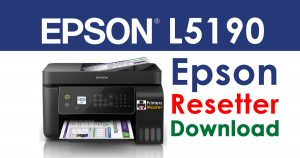 Epson L5190 Resetter Adjustment Program Free Download