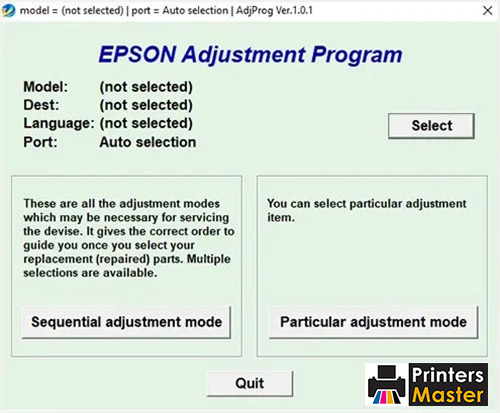 Epson EcoTank L4160 Adjustment Program