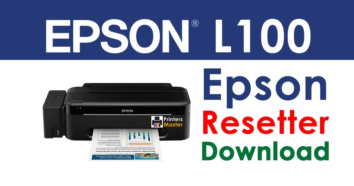 Epson EcoTank L100 Resetter Adjustment Program Free Download