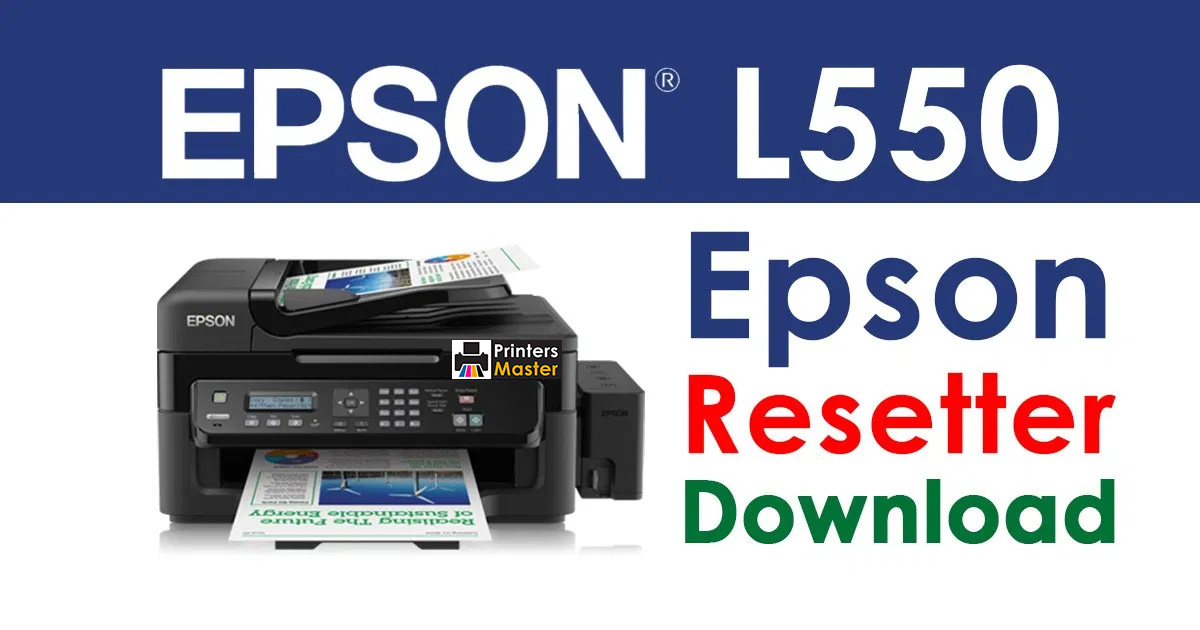 Epson EcoTank L550 Resetter Adjustment Program Free Download