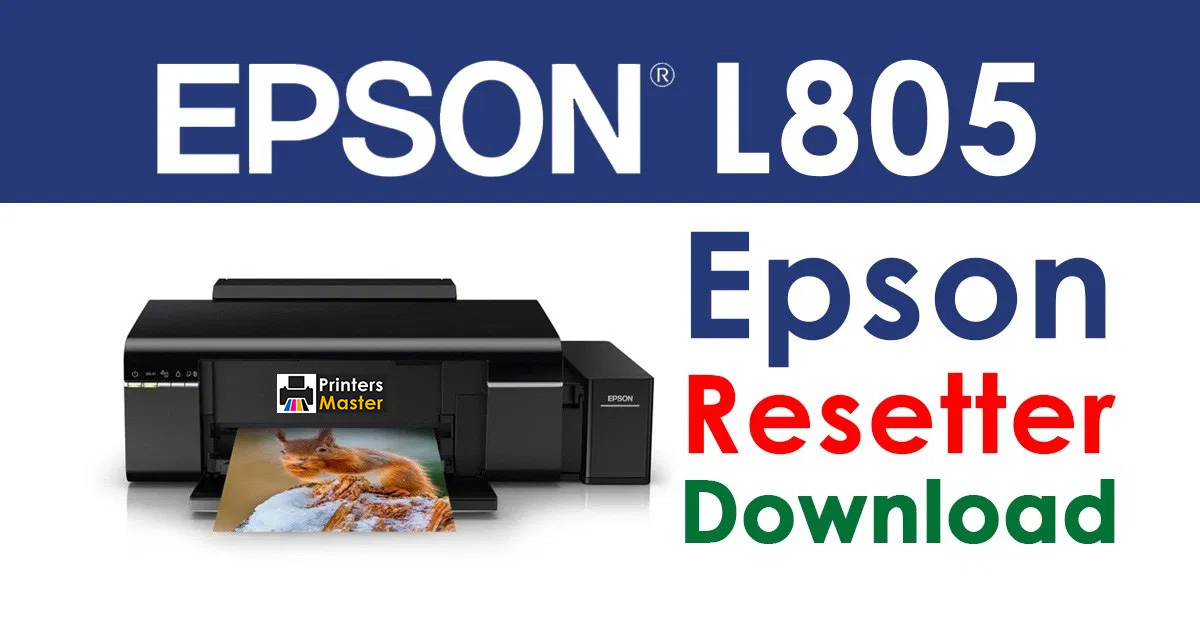 Epson EcoTank L805 Resetter Adjustment Program Free Download