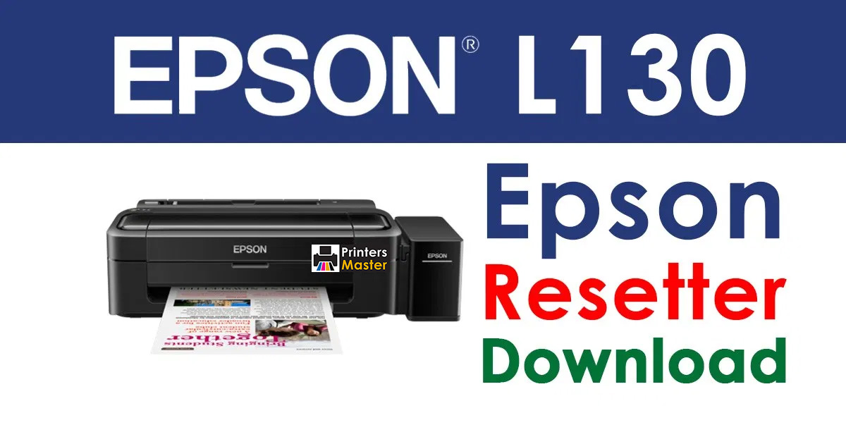 Epson L130 Resetter Adjustment Program Free Download