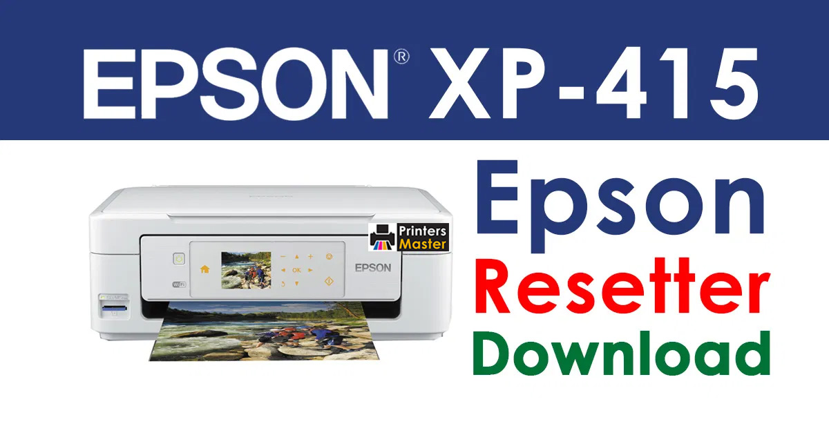 Epson XP-415 Resetter Adjustment Program Free Download