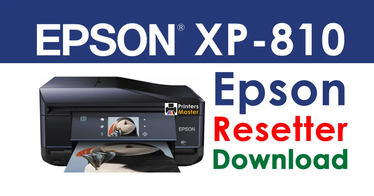 Epson XP-810 Resetter Adjustment Program Free Download